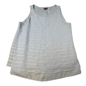 Vince Camuto Blue Large Sleeveless Blouse